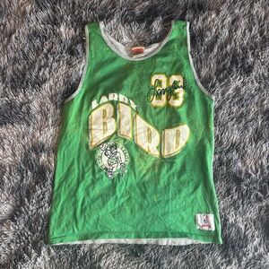 1989 Green Larry Bird Men's Jersey Tank Top Men’s Size Large